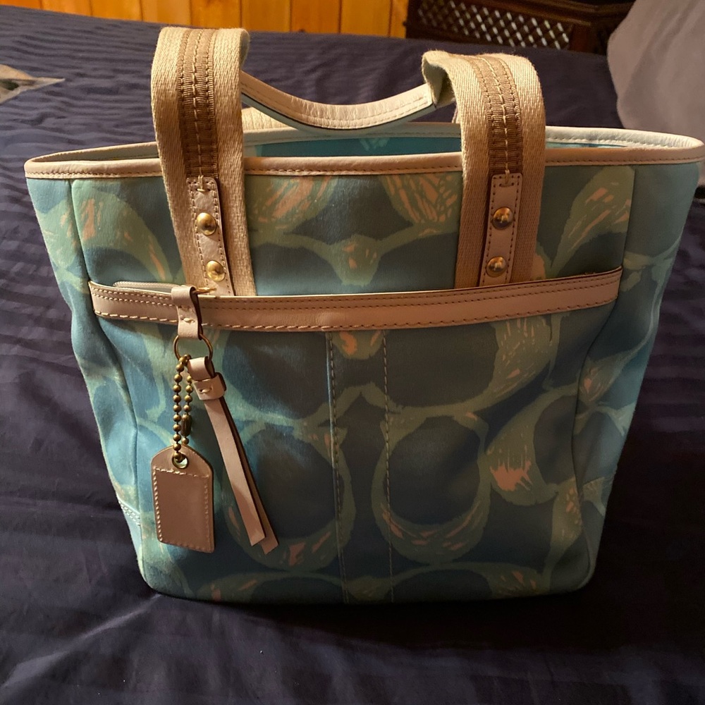COACH Vintage blue satchel NEVER WORN